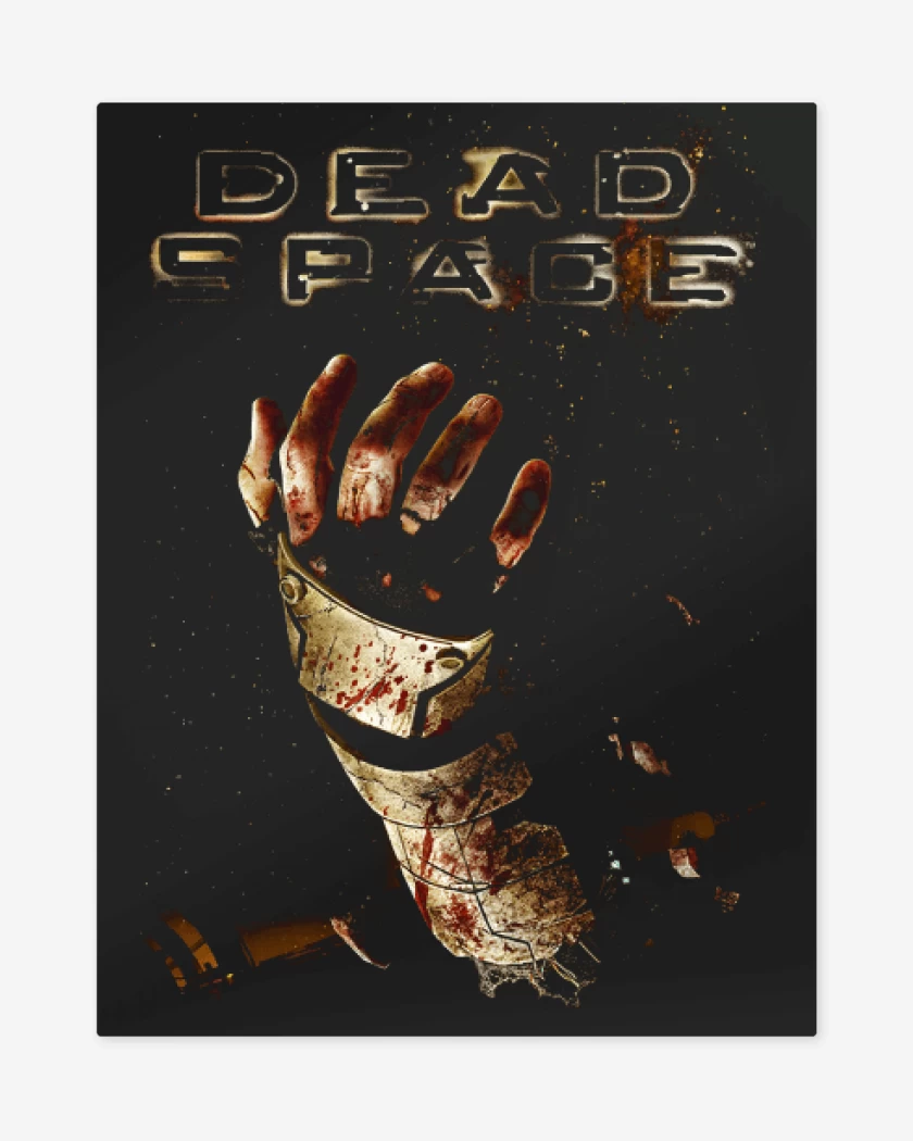 Print metalico Negro de Dead Space