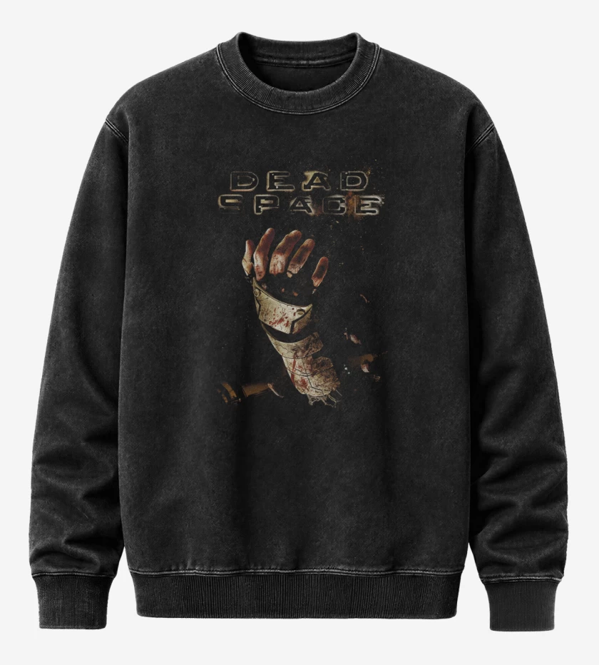 Poleron Polo Acid Wash Negro de Dead Space