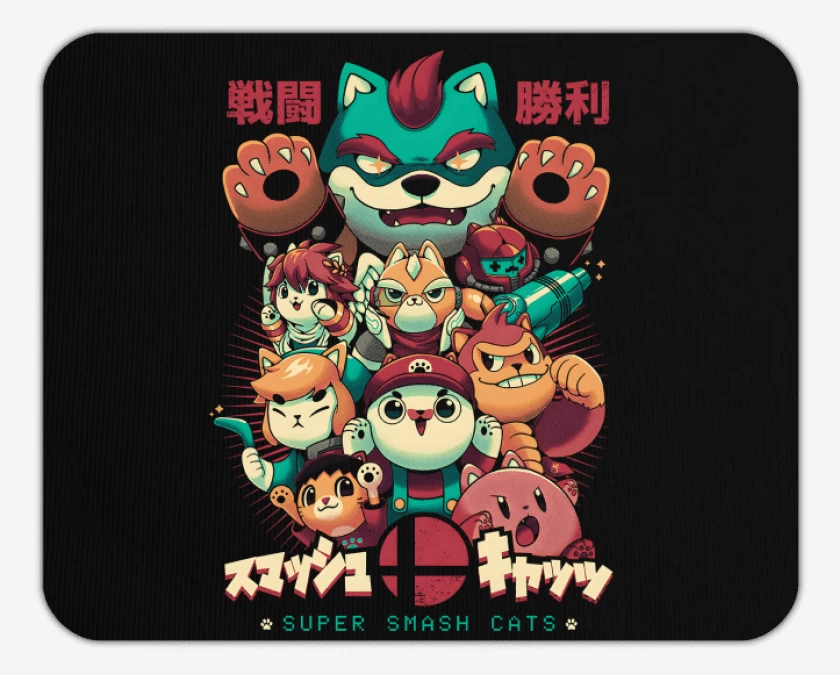 Mousepad Super Neko Smash