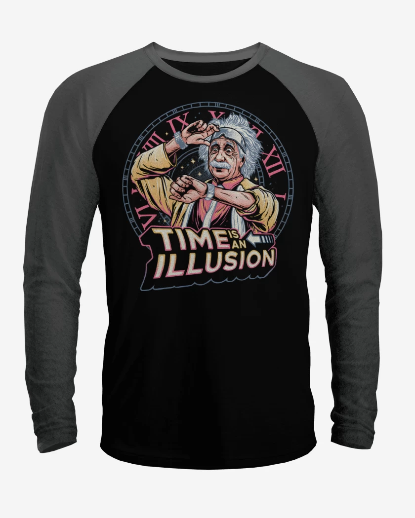 Polera Raglan El Tiempo es una Ilusión