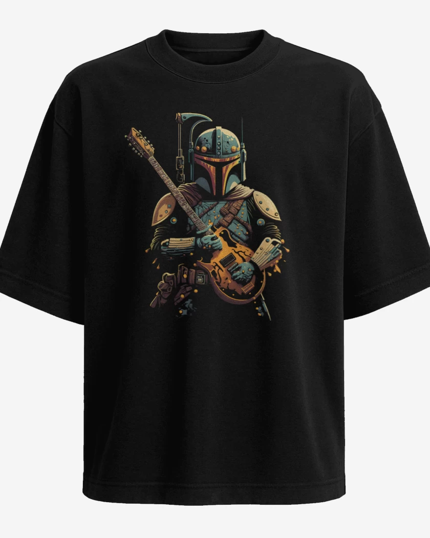 Polera Oversize Negro de Guitarlorian