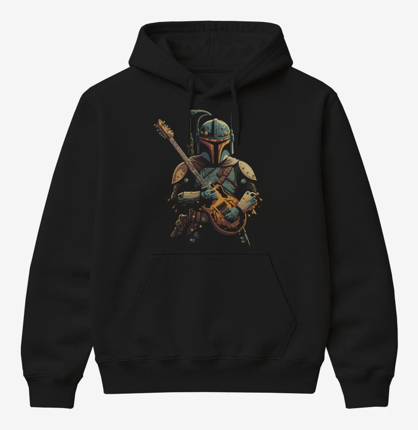 Poleron Canguro básico Negro de Guitarlorian