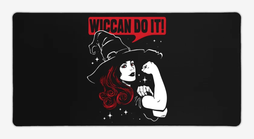 Mouse pad Gamer Negro de Wiccan Do It