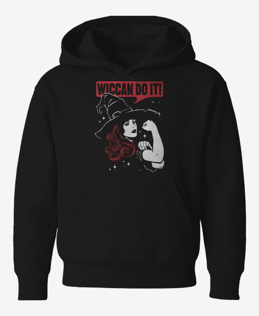 Poleron de niño Negro de Wiccan Do It