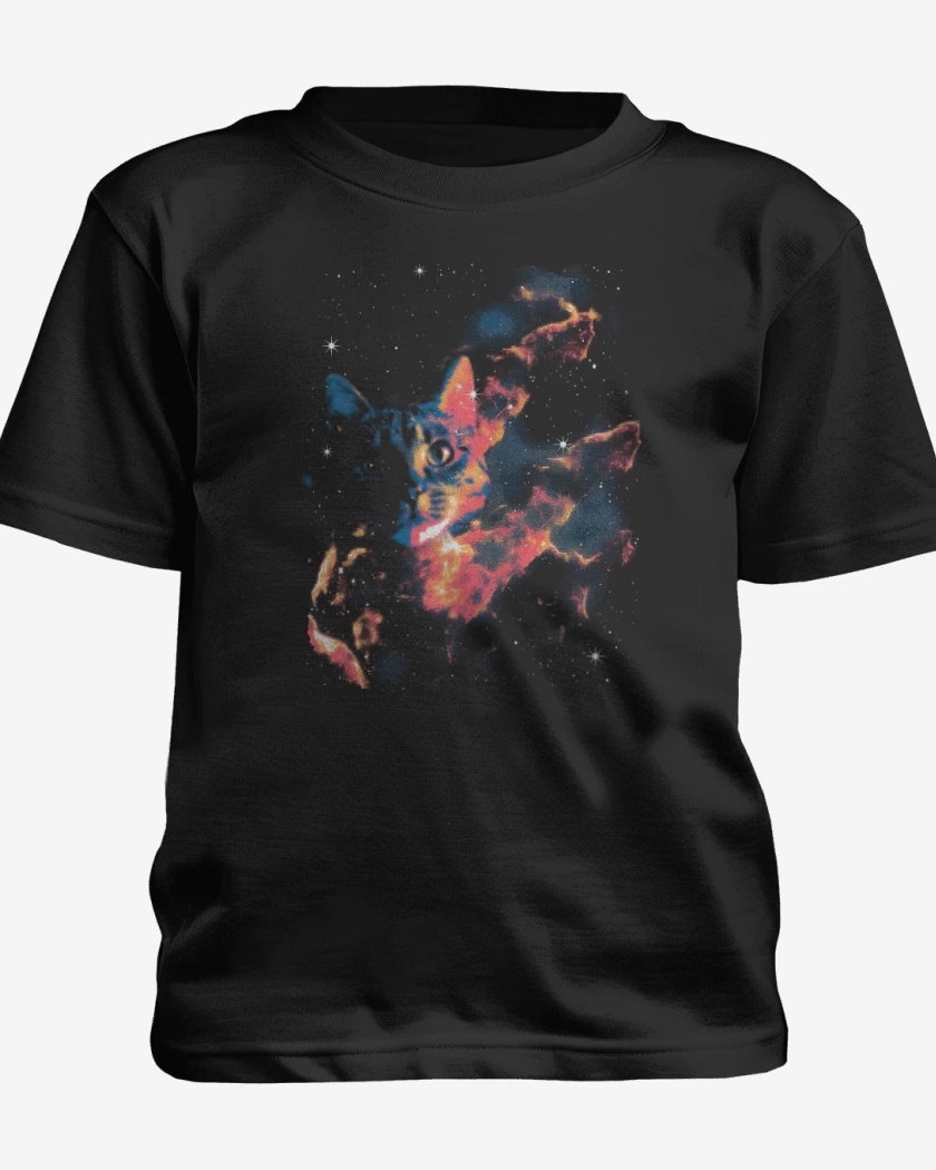 Polera de niño Negro de Neko Espacial