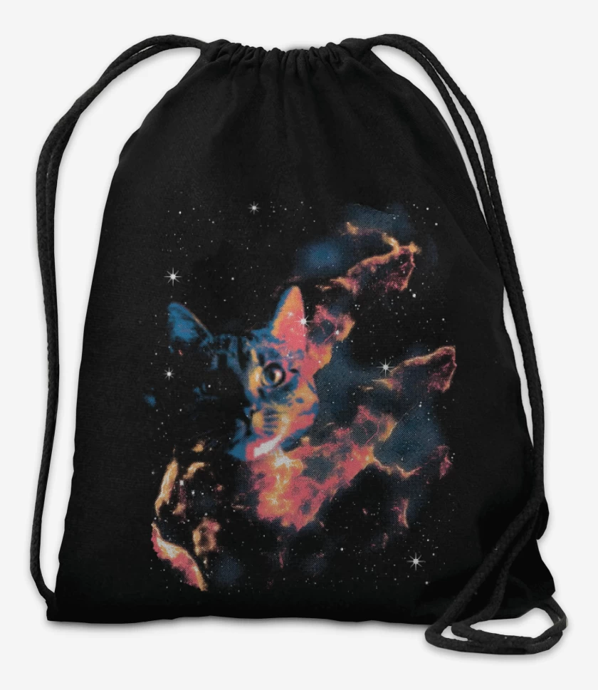 Mochila Negro de Neko Espacial