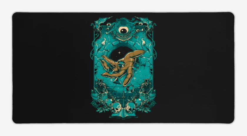 Mouse pad Gamer Negro de Maestro del Calabozo