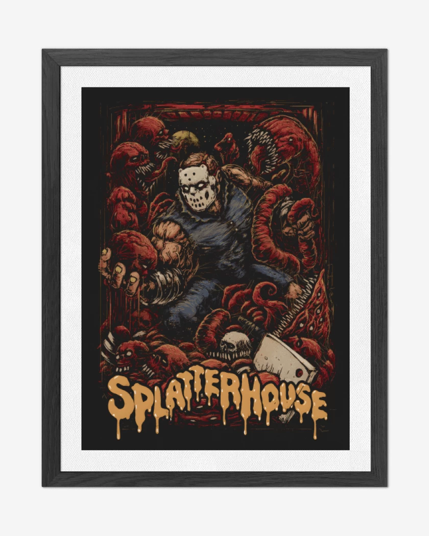 Cuadro decorativo Negro de Splatterhouse