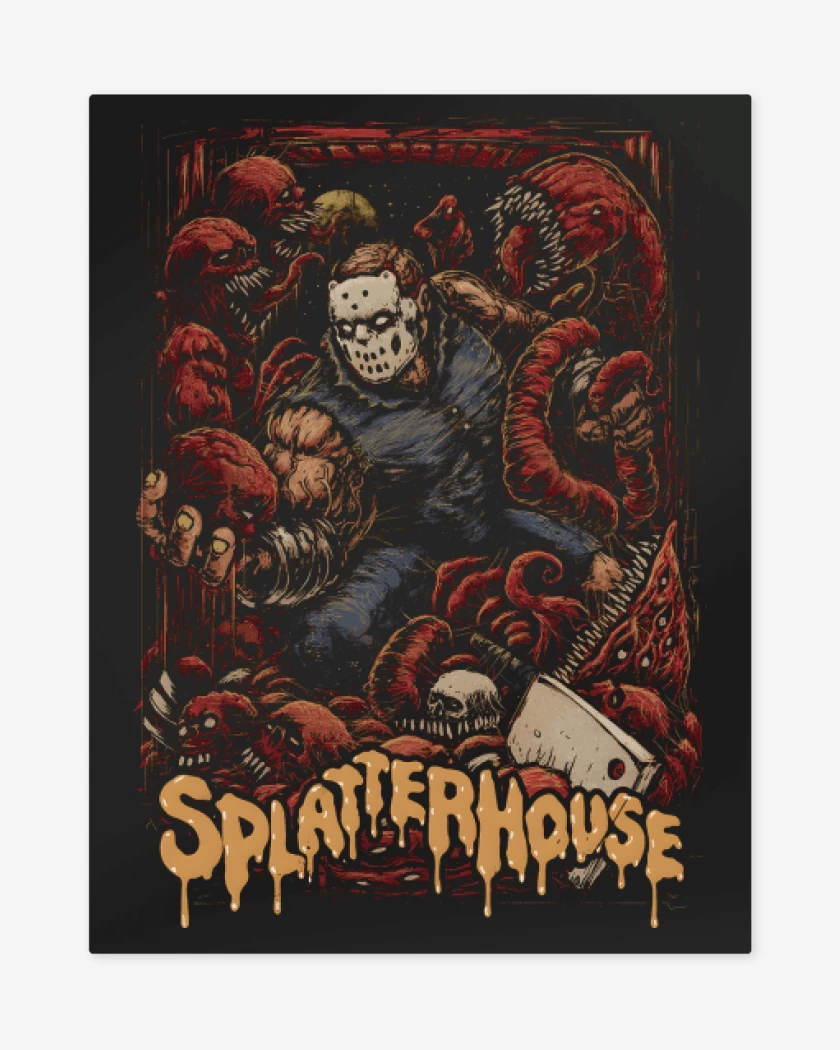 Print metalico Negro de Splatterhouse