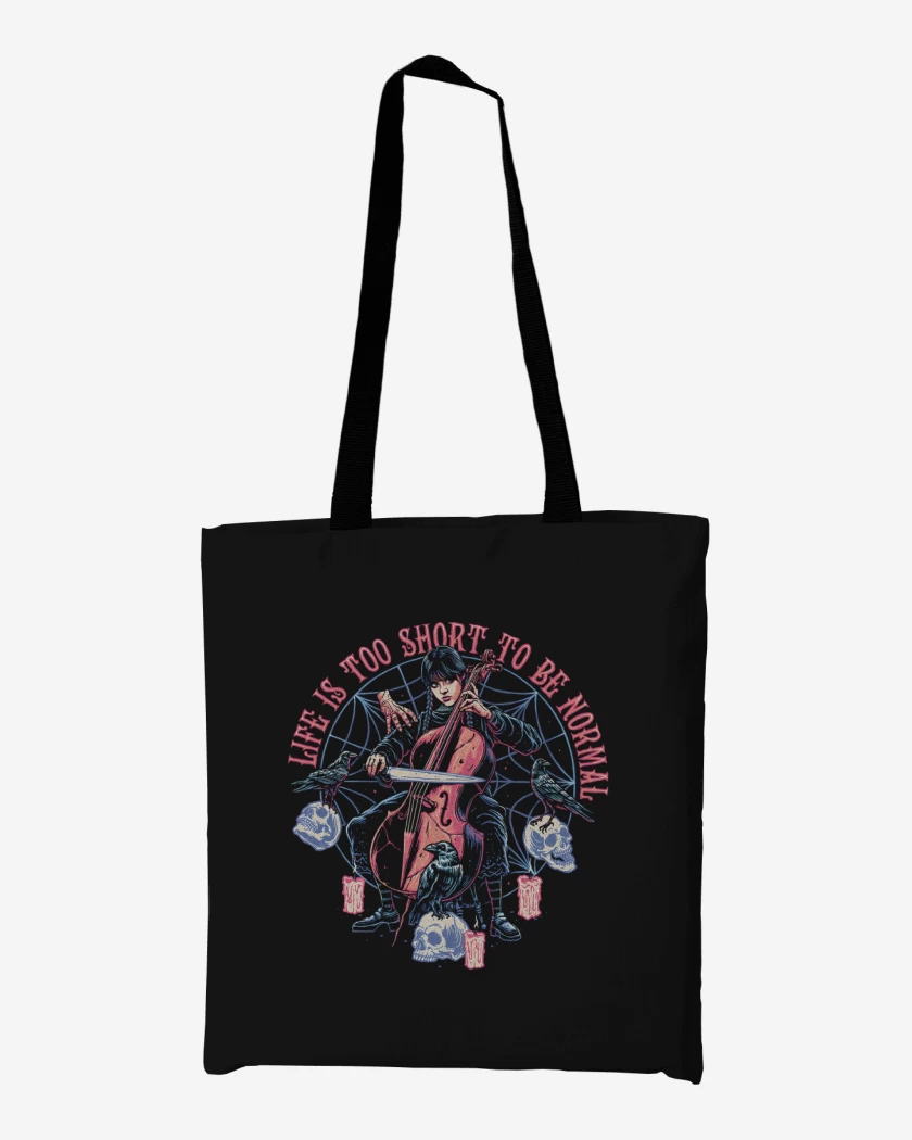 Totebag La Vida es Corta para ser Normal