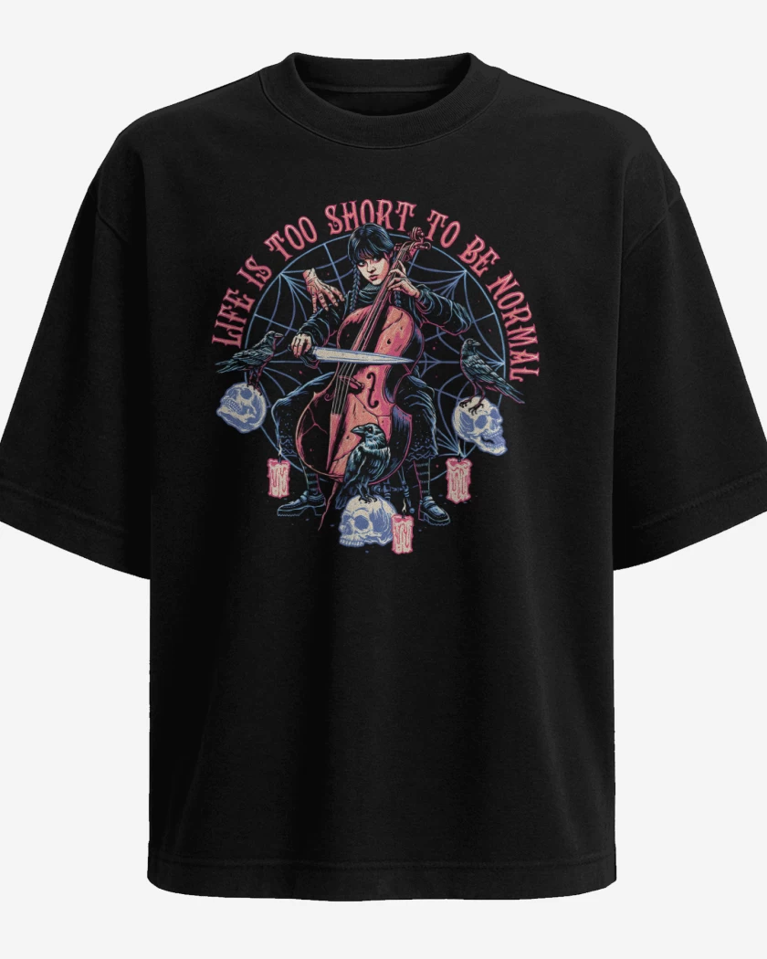 Polera Oversize La Vida es Corta para ser Normal