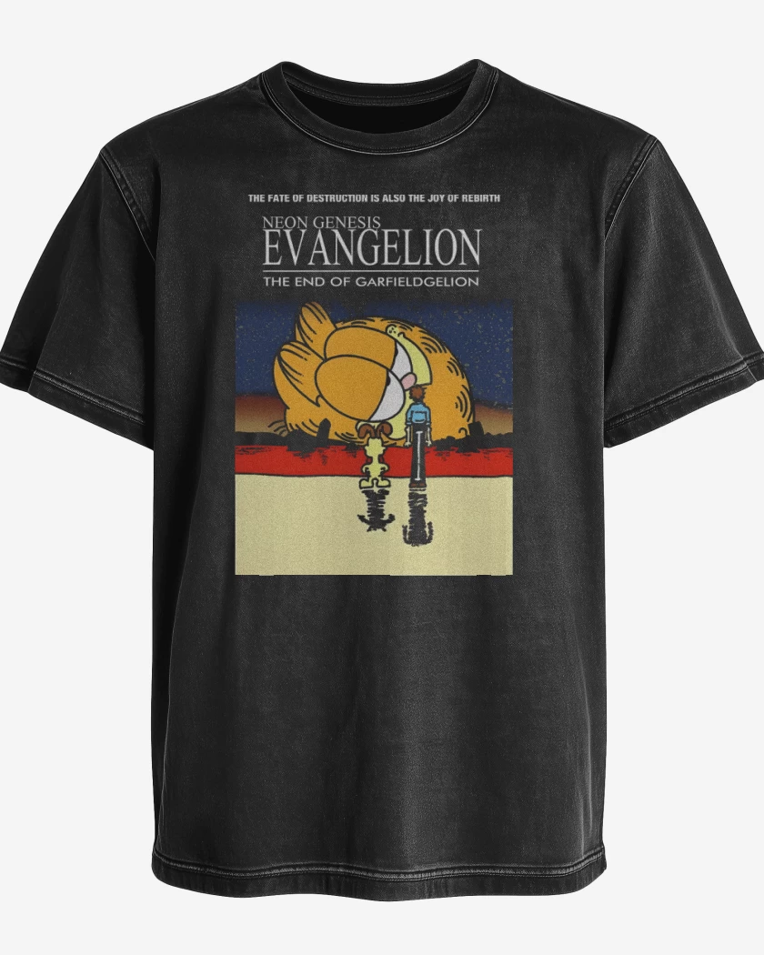 Polera desgastada Negro de The End of Lasaña