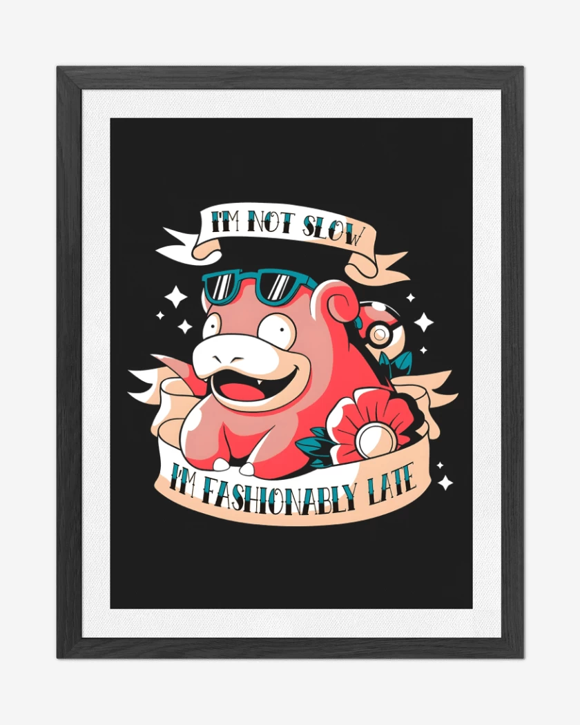 Cuadro decorativo Negro de Im Not Slow