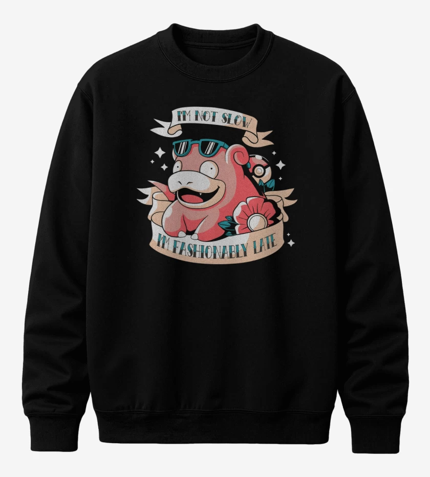 Poleron polo Negro de Im Not Slow