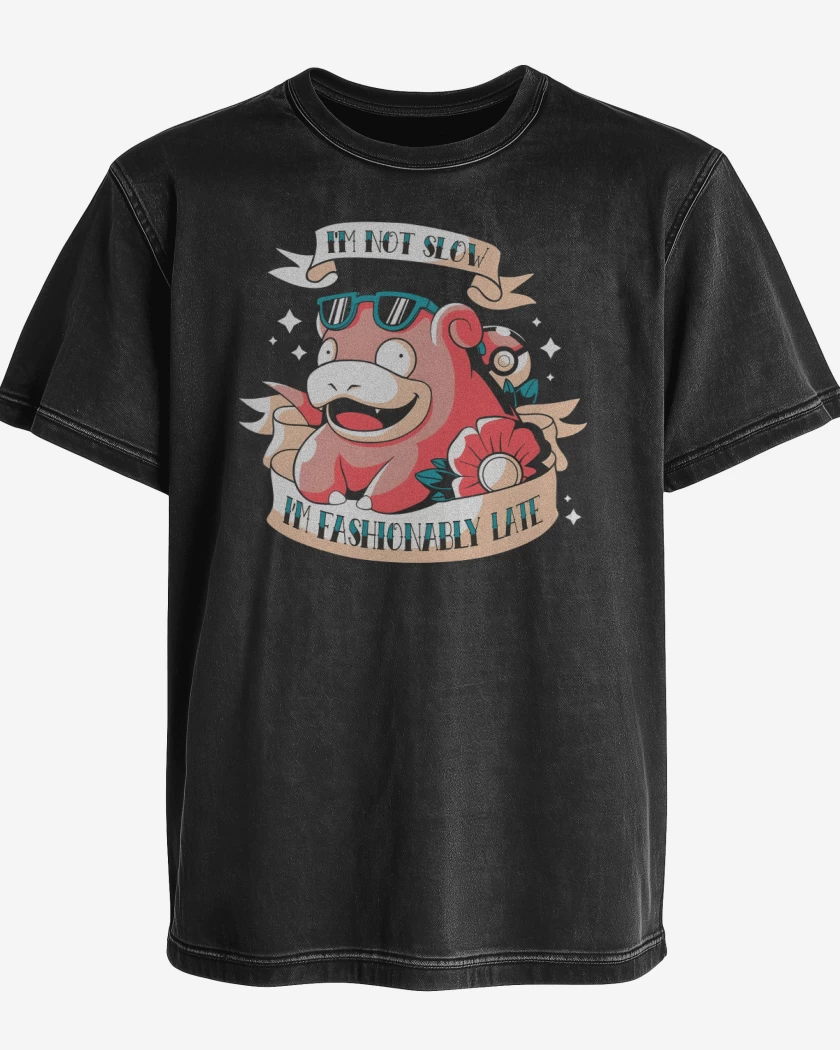 Polera desgastada Im Not Slow