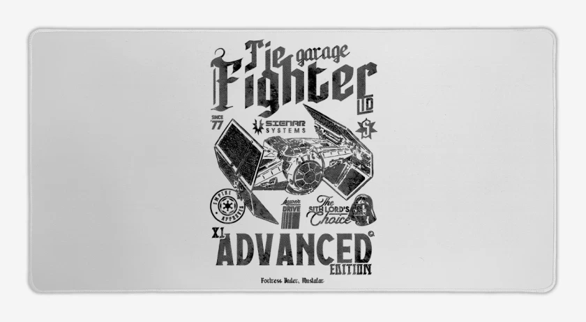 Mouse pad Gamer Blanco de TIE Hunter Garage