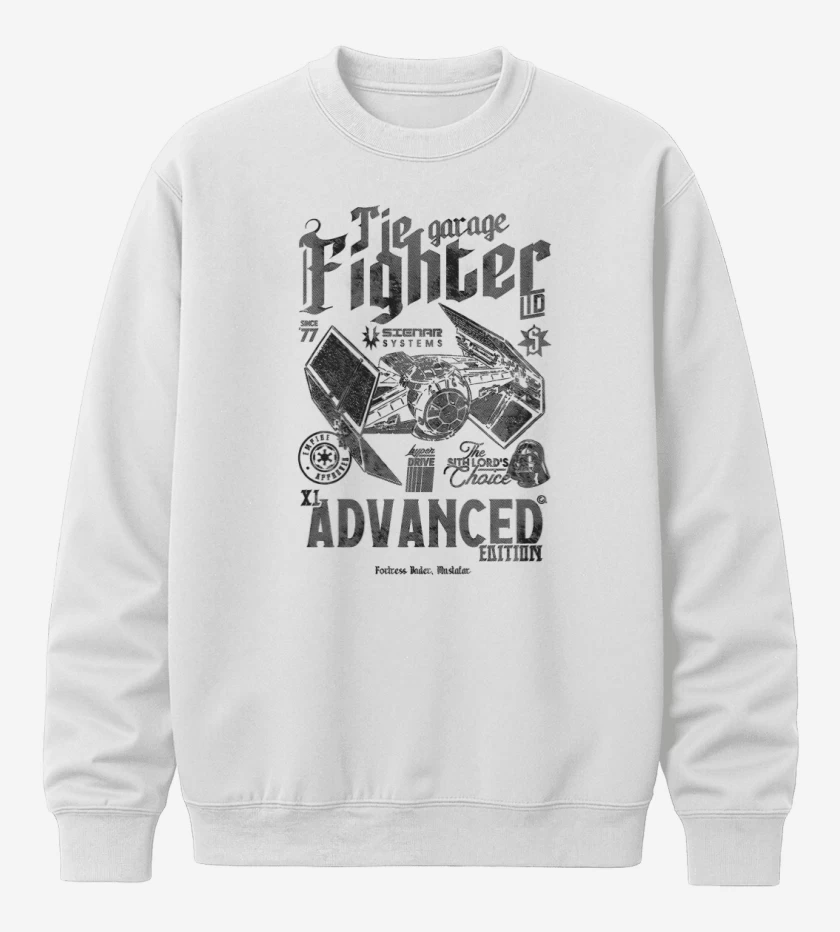 Poleron polo Blanco de TIE Hunter Garage