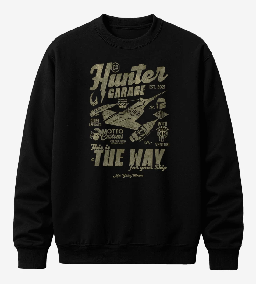 Poleron polo Negro de Hunter Garage