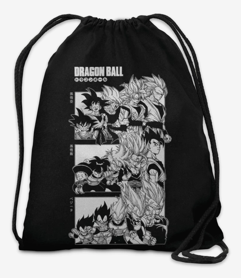 Mochila Negro de Saiyans Z