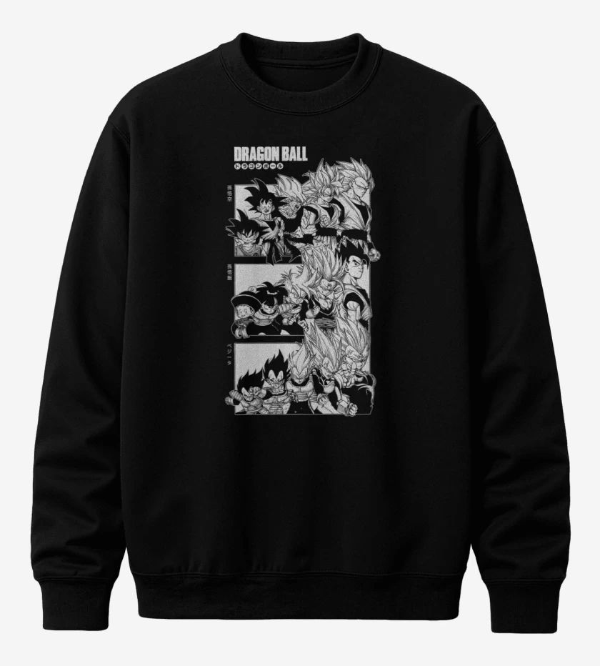 Poleron polo Negro de Saiyans Z