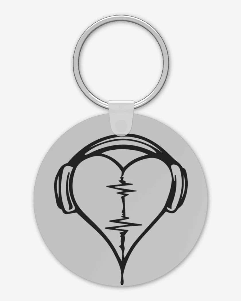 Llavero Gris Melange de Heart Music