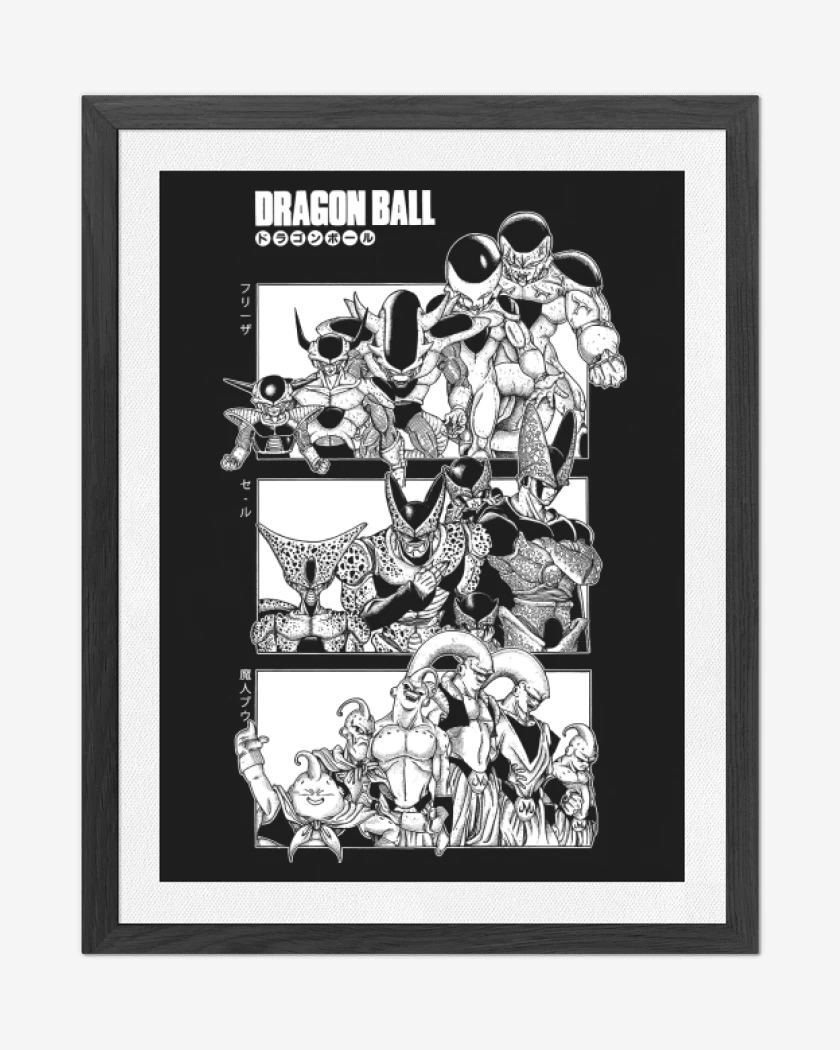 Cuadro decorativo Negro de Villanos Z