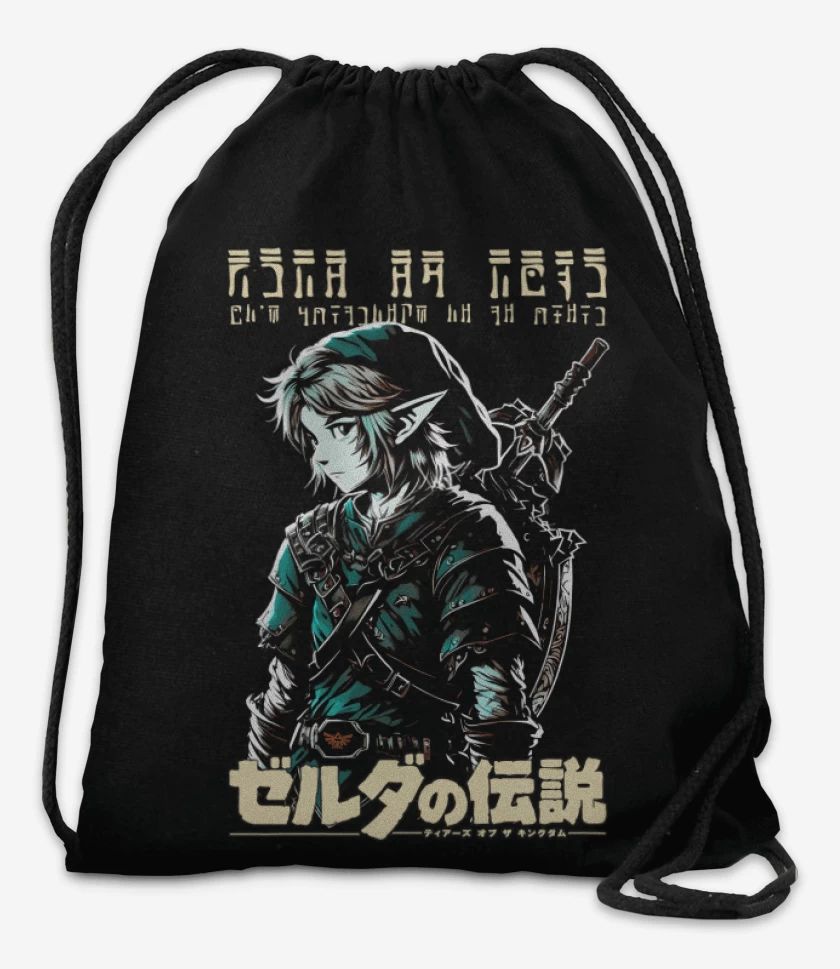 Mochila Negro de Enlace Letras