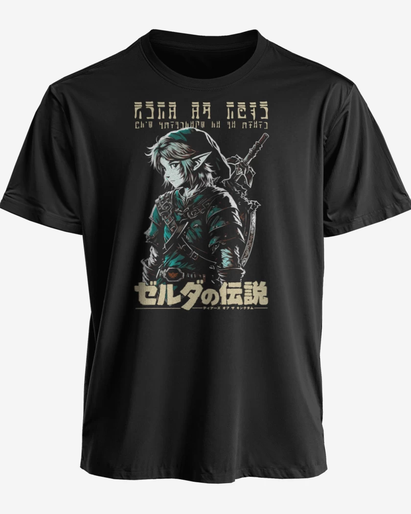 Polera premium Negro de Enlace Letras