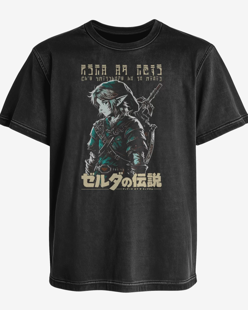 Polera desgastada Enlace Letras