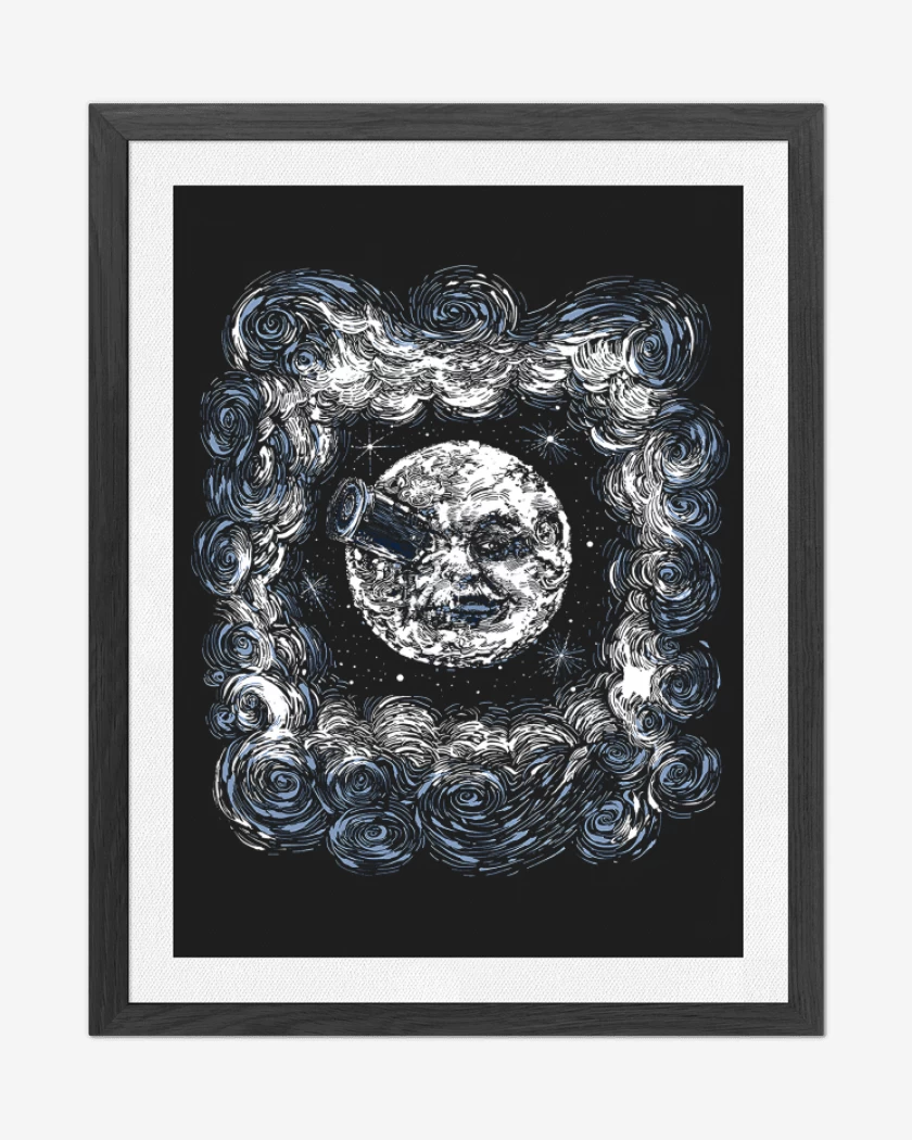 Cuadro decorativo Negro de Luna Baleada