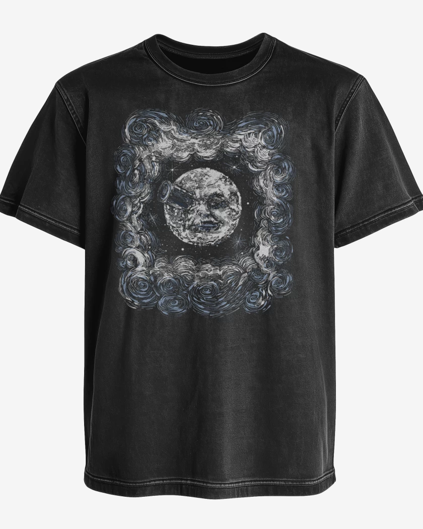 Polera desgastada Luna Baleada