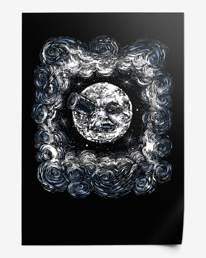 Print Negro de Luna Baleada