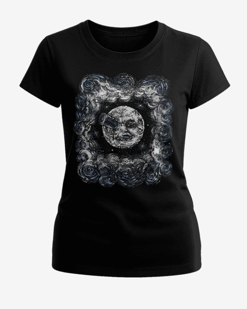 Polera de Mujer Negro de Luna Baleada