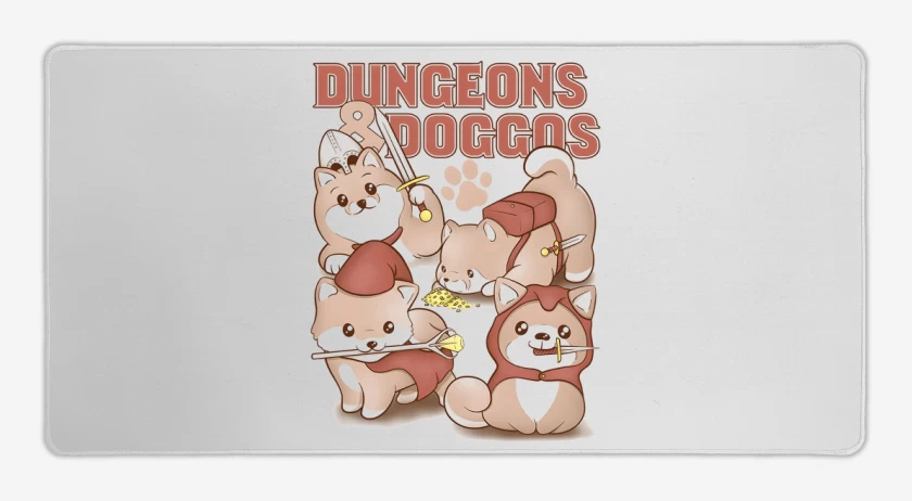Mouse pad Gamer Calabozos & Perritos