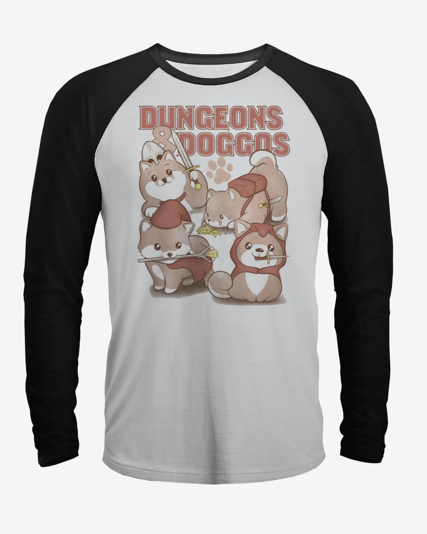 Polera Raglan Calabozos & Perritos