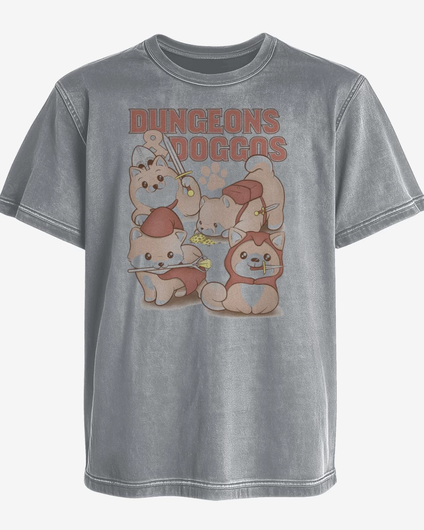 Polera desgastada Calabozos & Perritos