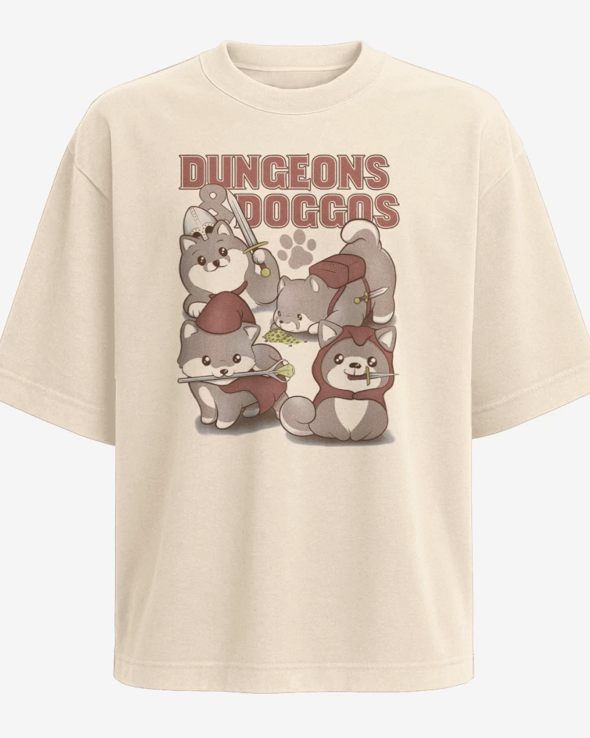 Polera Oversize Calabozos & Perritos
