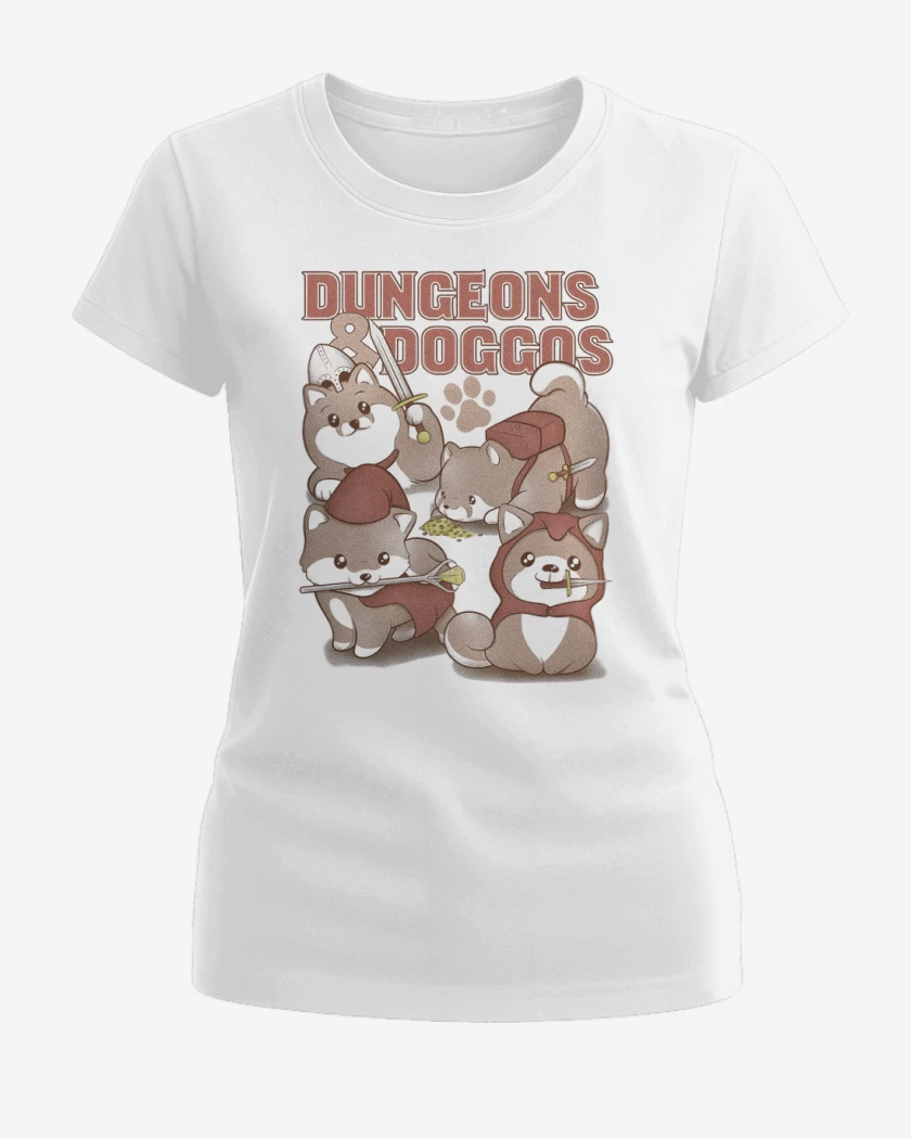 Polera de Mujer Blanco de Calabozos & Perritos