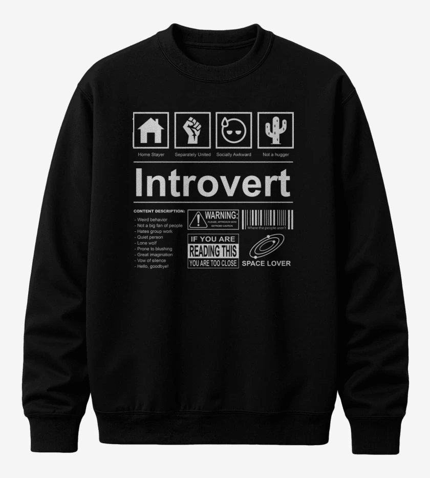 Poleron polo Negro de Introvertido
