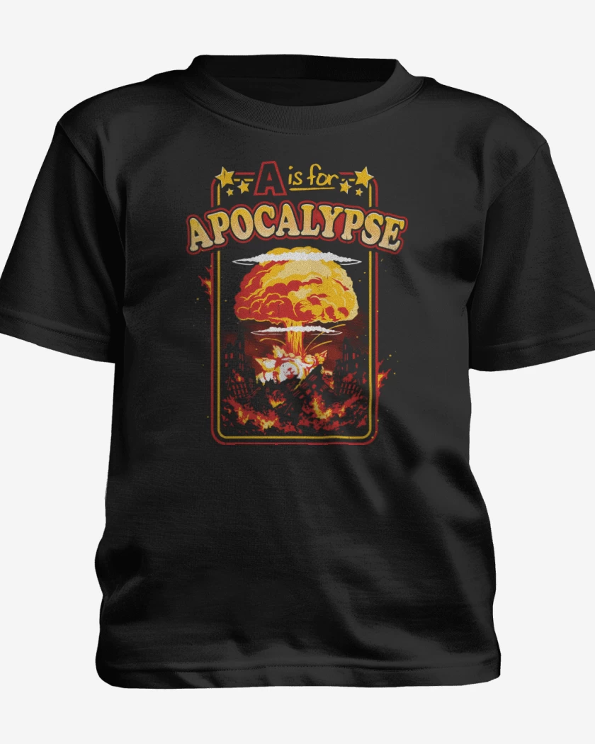 Polera de niño Negro de A de Apocalipsis