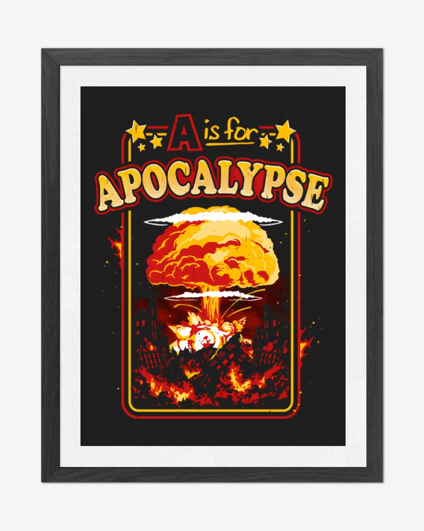 Cuadro decorativo Negro de A de Apocalipsis
