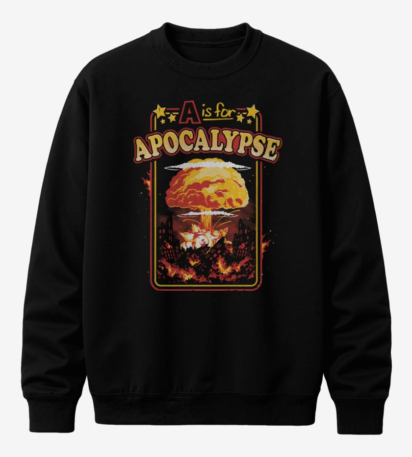 Poleron polo Negro de A de Apocalipsis