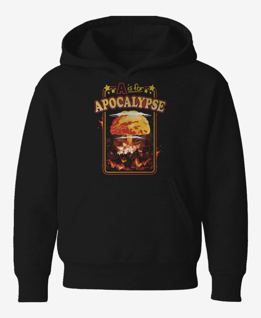 Poleron de niño Negro de A de Apocalipsis