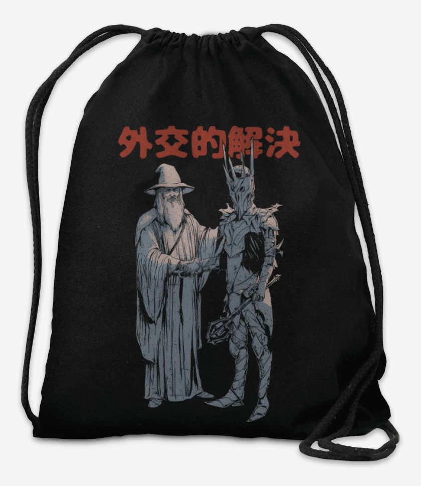 Mochila Negro de Paz en las Tierras Medias