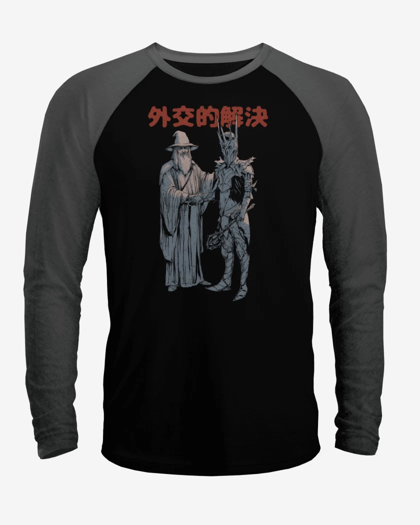Polera Raglan Paz en las Tierras Medias
