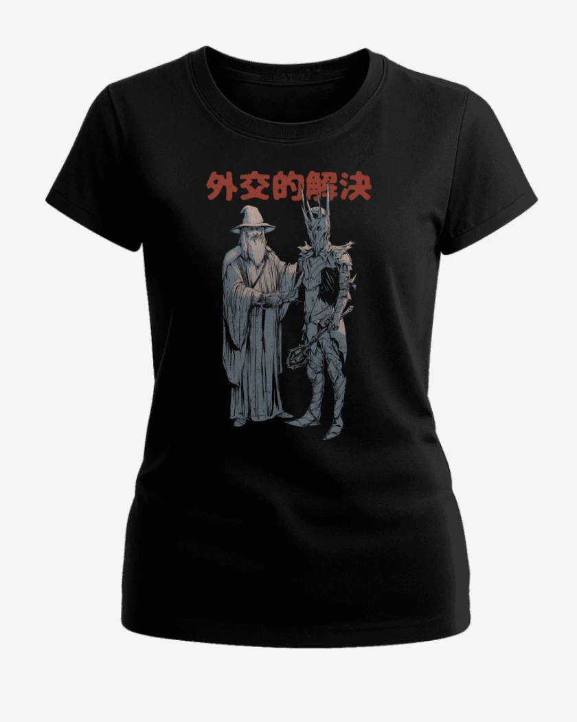 Polera de Mujer Negro de Paz en las Tierras Medias