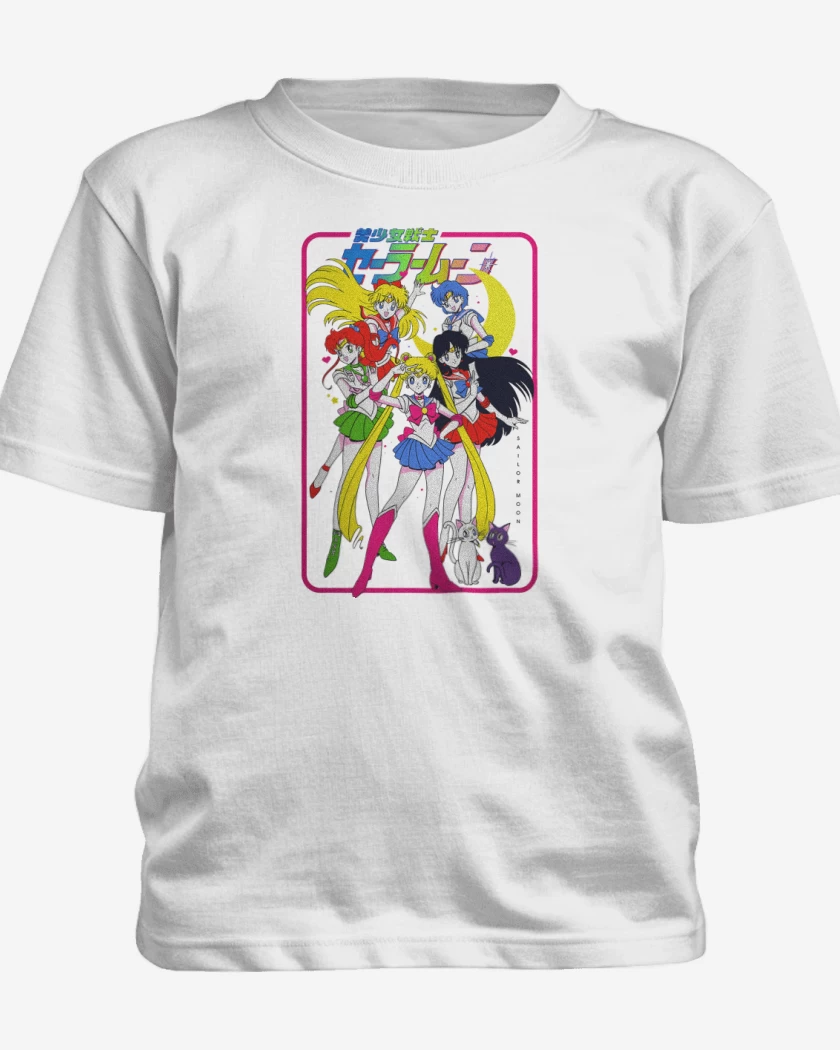 Polera de niño Blanco de Guerreras de la Luna