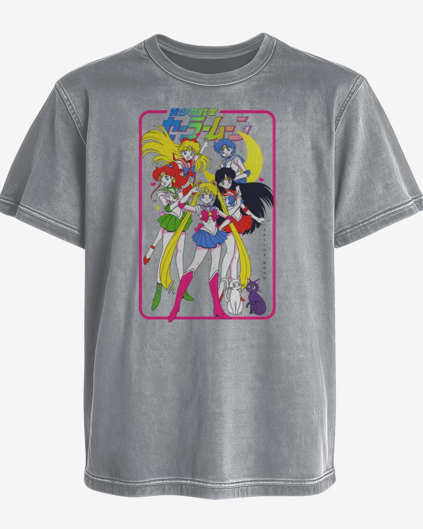 Polera desgastada Guerreras de la Luna