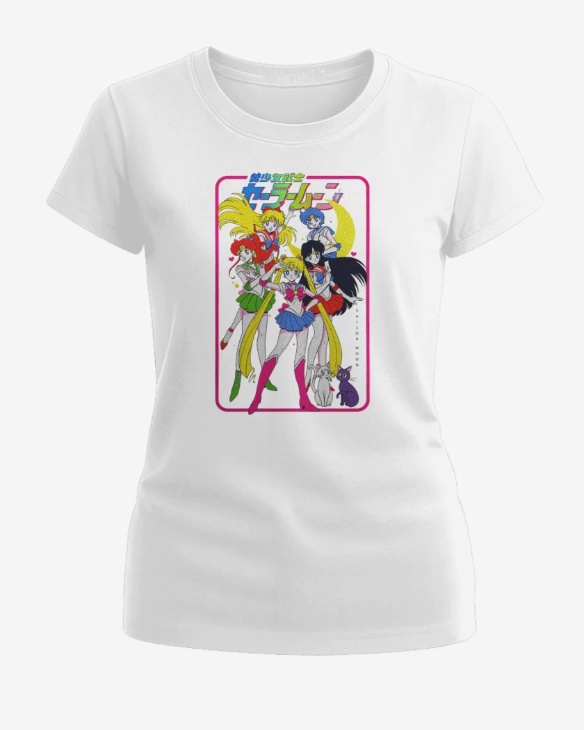 Polera de Mujer Blanco de Guerreras de la Luna