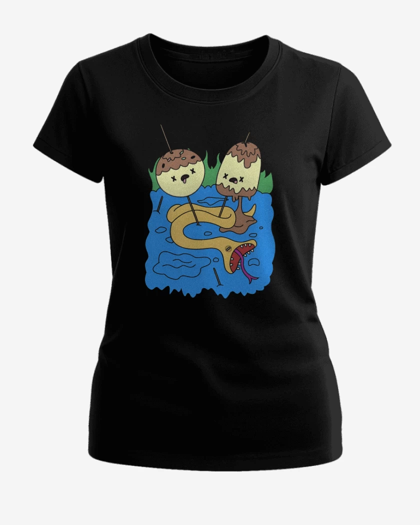 Polera de Mujer Negro de Polera Dulce Princesa